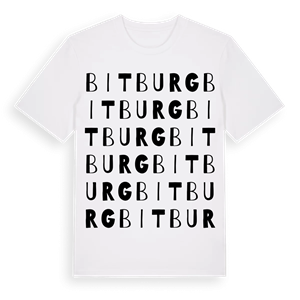 Bitburg ordlek t-shirt – ekologisk bomull t-shirt från Pinshirt