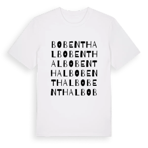 Bobenthal ordlek t-shirt – ekologisk bomull t-shirt från Pinshirt