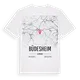 Büdesheim karta t-shirt