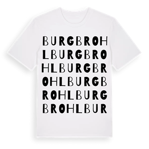 Burgbrohl ordlek t-shirt – ekologisk bomull t-shirt från Pinshirt