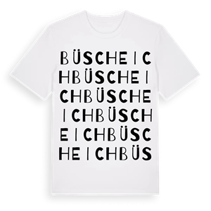 Büscheich ordlek t-shirt – ekologisk bomull t-shirt från Pinshirt