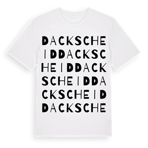 Dackscheid ordlek t-shirt – ekologisk bomull t-shirt från Pinshirt