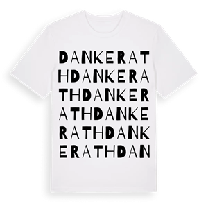 Dankerath ordlek t-shirt – ekologisk bomull t-shirt från Pinshirt