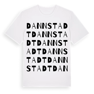 Dannstadt ordlek t-shirt – ekologisk bomull t-shirt från Pinshirt