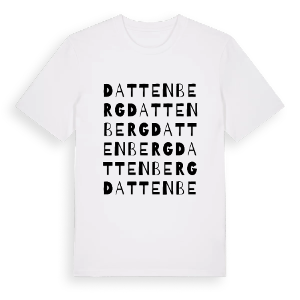 Dattenberg ordlek t-shirt – ekologisk bomull t-shirt från Pinshirt
