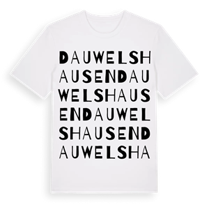 Dauwelshausen ordlek t-shirt – ekologisk bomull t-shirt från Pinshirt