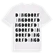 Dingdorf ordlek t-shirt