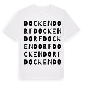 Dockendorf ordlek t-shirt – ekologisk bomull t-shirt från Pinshirt