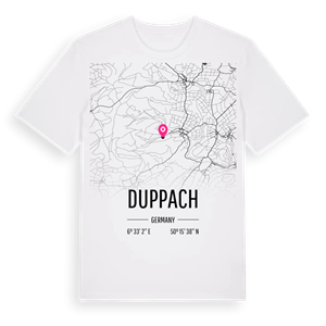 Duppach karta t-shirt – ekologisk bomull t-shirt från Pinshirt