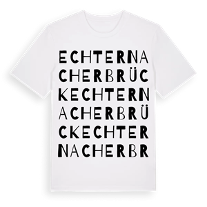 Echternacherbrück ordlek t-shirt – ekologisk bomull t-shirt från Pinshirt
