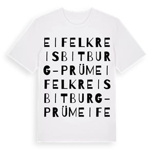 Eifelkreis Bitburg-Prüm ordlek t-shirt – ekologisk bomull t-shirt från Pinshirt