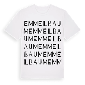 Emmelbaum ordlek t-shirt – ekologisk bomull t-shirt från Pinshirt