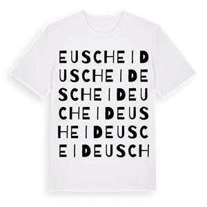 Euscheid ordlek t-shirt – ekologisk bomull t-shirt från Pinshirt