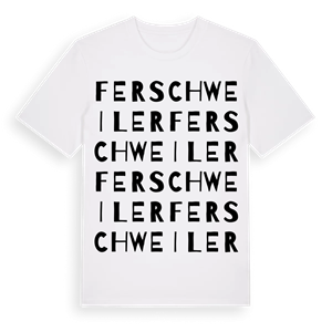 Ferschweiler ordlek t-shirt – ekologisk bomull t-shirt från Pinshirt