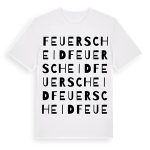 Feuerscheid ordlek t-shirt – ekologisk bomull t-shirt från Pinshirt