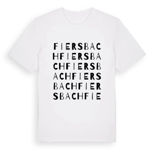 Fiersbach ordlek t-shirt – ekologisk bomull t-shirt från Pinshirt