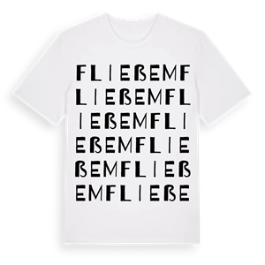 Fließem ordlek t-shirt – ekologisk bomull t-shirt från Pinshirt