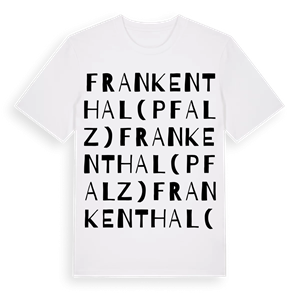 Frankenthal (Pfalz) ordlek t-shirt – ekologisk bomull t-shirt från Pinshirt
