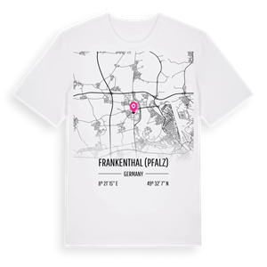 Frankenthal (Pfalz) karta t-shirt – ekologisk bomull t-shirt från Pinshirt