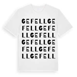 Gefell ordlek t-shirt – ekologisk bomull t-shirt från Pinshirt