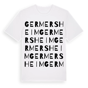 Germersheim ordlek t-shirt – ekologisk bomull t-shirt från Pinshirt