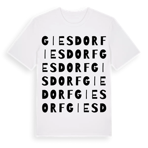 Giesdorf ordlek t-shirt – ekologisk bomull t-shirt från Pinshirt