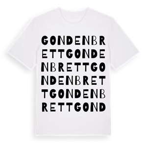 Gondenbrett ordlek t-shirt – ekologisk bomull t-shirt från Pinshirt