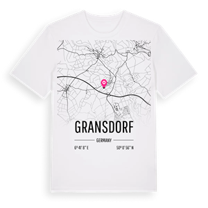 Gransdorf karta t-shirt – ekologisk bomull t-shirt från Pinshirt