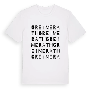 Greimerath ordlek t-shirt – ekologisk bomull t-shirt från Pinshirt