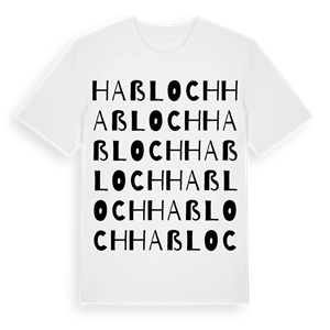 Haßloch ordlek t-shirt – ekologisk bomull t-shirt från Pinshirt