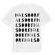 Halsdorf ordlek t-shirt
