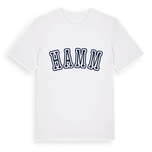 Hamm college t-shirt – ekologisk bomull t-shirt från Pinshirt
