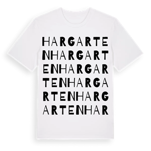 Hargarten ordlek t-shirt – ekologisk bomull t-shirt från Pinshirt