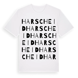 Harscheid ordlek t-shirt – ekologisk bomull t-shirt från Pinshirt