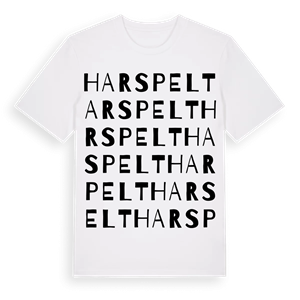 Harspelt ordlek t-shirt – ekologisk bomull t-shirt från Pinshirt