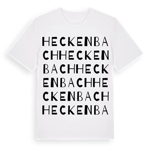 Heckenbach ordlek t-shirt – ekologisk bomull t-shirt från Pinshirt