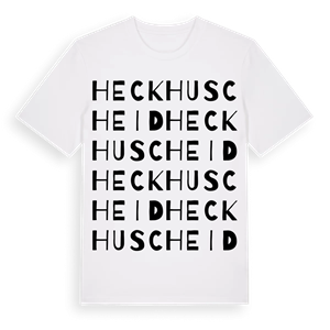 Heckhuscheid ordlek t-shirt – ekologisk bomull t-shirt från Pinshirt
