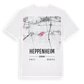 Heppenheim karta t-shirt