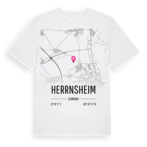 Herrnsheim karta t-shirt – ekologisk bomull t-shirt från Pinshirt