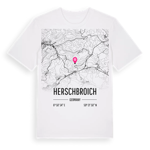 Herschbroich karta t-shirt – ekologisk bomull t-shirt från Pinshirt