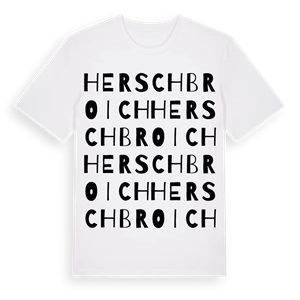 Herschbroich ordlek t-shirt – ekologisk bomull t-shirt från Pinshirt