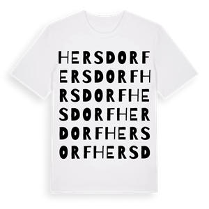 Hersdorf ordlek t-shirt – ekologisk bomull t-shirt från Pinshirt
