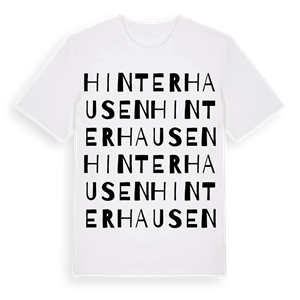 Hinterhausen ordlek t-shirt – ekologisk bomull t-shirt från Pinshirt