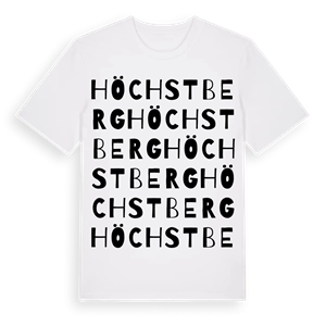 Höchstberg ordlek t-shirt – ekologisk bomull t-shirt från Pinshirt