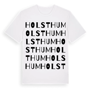 Holsthum ordlek t-shirt – ekologisk bomull t-shirt från Pinshirt