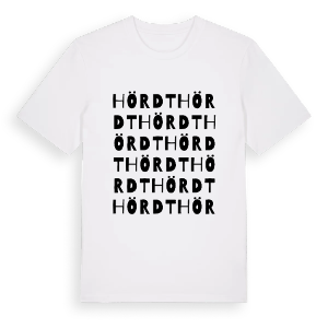Hördt ordlek t-shirt – ekologisk bomull t-shirt från Pinshirt