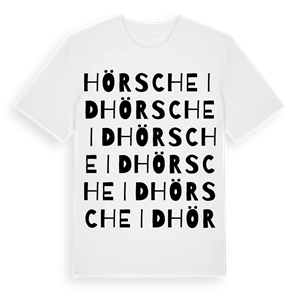 Hörscheid ordlek t-shirt – ekologisk bomull t-shirt från Pinshirt