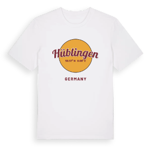 Hüblingen cirkel t-shirt – ekologisk bomull t-shirt från Pinshirt