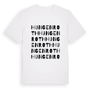 Hungenroth ordlek t-shirt – ekologisk bomull t-shirt från Pinshirt