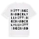 Hüttingen an der Kyll ordlek t-shirt